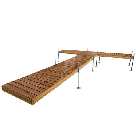 24 T Style Cedar Complete Wood Dock Package Tommy Docks