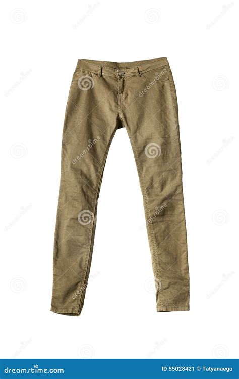 Khaki Pants Stock Image Image Of Garment Isolated Unisex 55028421
