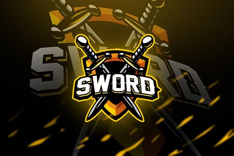 Sword Mascot And Esport Logo Illustrator Templates Creative Market