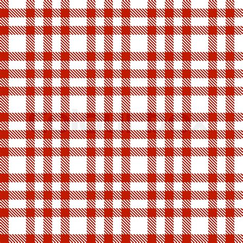 Red Checkered Pattern Endless Stock Vector Colourbox