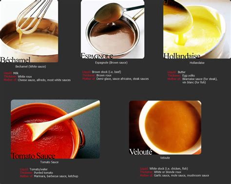World Of Cuisines Mother Sauces