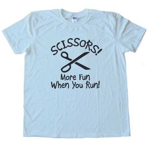 Scissors More Fun When You Run Tee Shirt