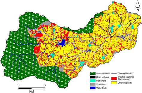 Spatial Distribution Of Rabi Cropping Season Irrigated Croplands The