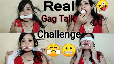 Real Gag Talk Challenge 😤😜 Self Gag Talk Challenge Requested Video