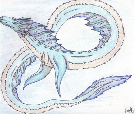 Blue Sea Serpent By Darkredtigr On Deviantart