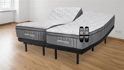 Ghostbed Split King Mattress With Adjustable Power Base And Ghostbed