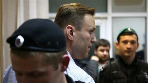 Russian Opposition Leader Navalny Jailed Again Bbc News