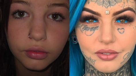 ‘dragon Girl Goes Blind Tattooing Eyeballs Blue Au