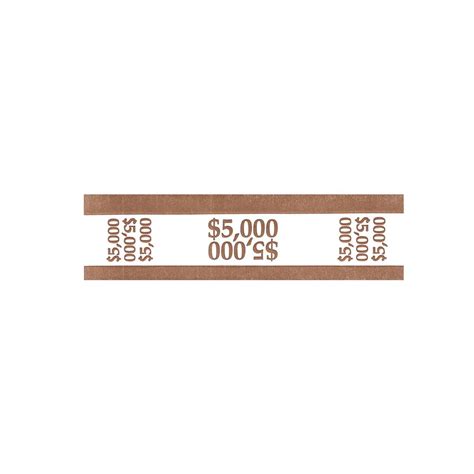 We did not find results for: MMF Ind $5,000 Brown Paper Currency Straps - 7 1/2"L x 2 2/5"H