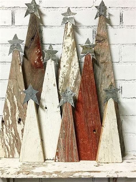 Rustic Wooden Tree Decorations
