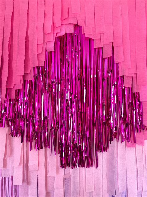 Create Your Own Plastic Streamer Fringe Wall Backdrop One Piece