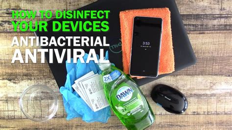 How To Disinfect Your Devices Antibacterialantiviral Youtube