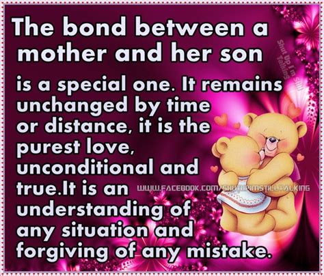 The Bond Between A Mother And Her Son Is A Special One