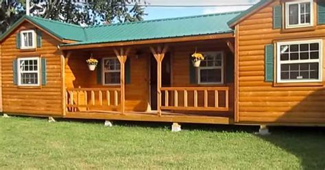 Tour Weekend Retreat Log Cabin By Amish Made Cabins