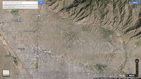 Catalina Foothills Arizona Map