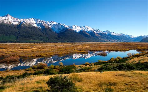 Hd Wallpaper New Zealand Mountain River Nature