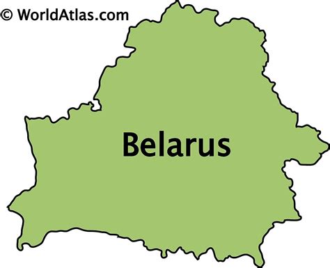 Belarus Economic Map Vector World Maps