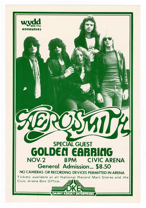 Lot Detail Aerosmith Original Concert Poster