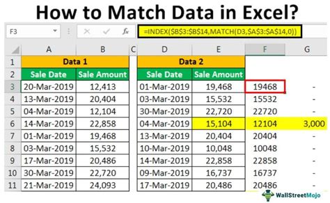 How To Match Data In Excel Step By Step Guide With Examples