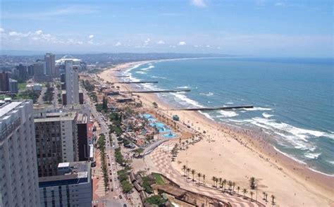 Durban The Golden Mile Seashore Desna South Africa Travel