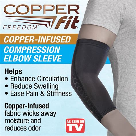 copper fit freedom compression elbow sleeve collections etc