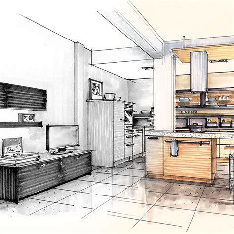 Awasome Kitchen Design Drawing References Decor