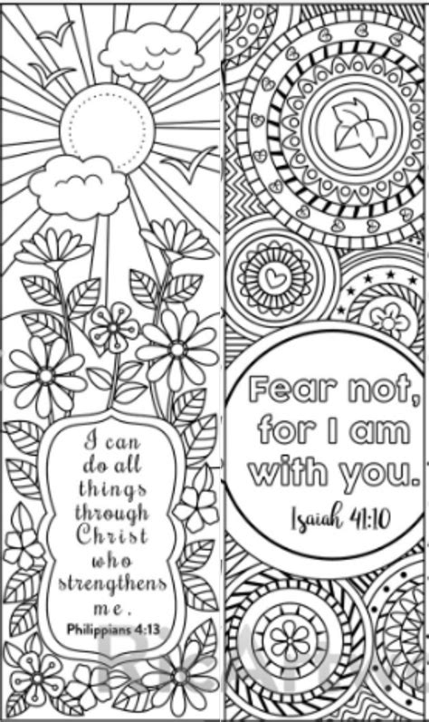 8 Bible Verse Coloring Bookmarks Inspiration