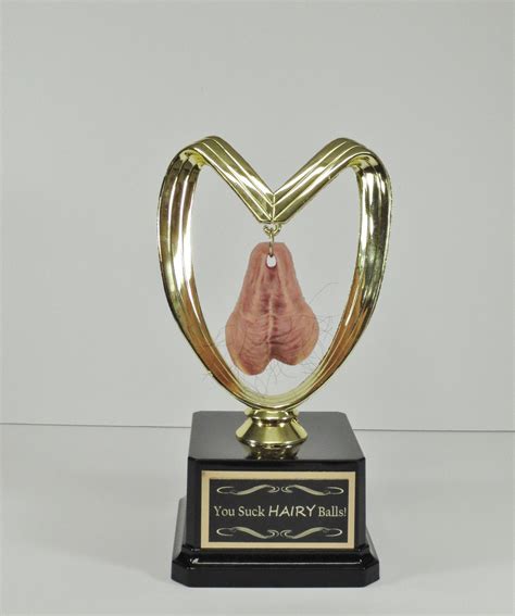 You Suck Hairy Balls Funny Trophy Loser Trophy Last Place Etsy