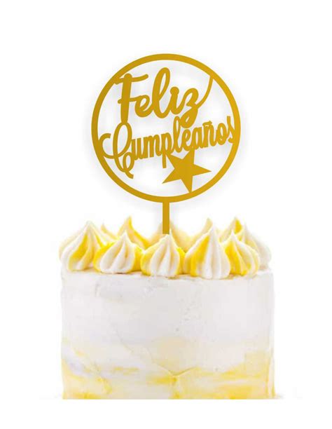Topper Cake Tarta Feliz Cumpleaños