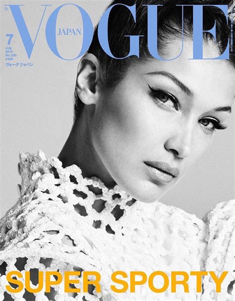 bella hadid is the cover girl of vogue japan july 2019 issue