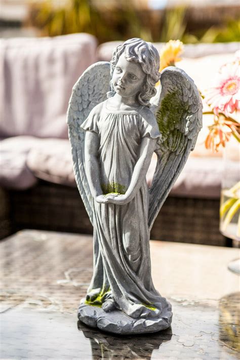 35cm Large Resin Angel Statue Garden Ornament Girl Figurine Etsy