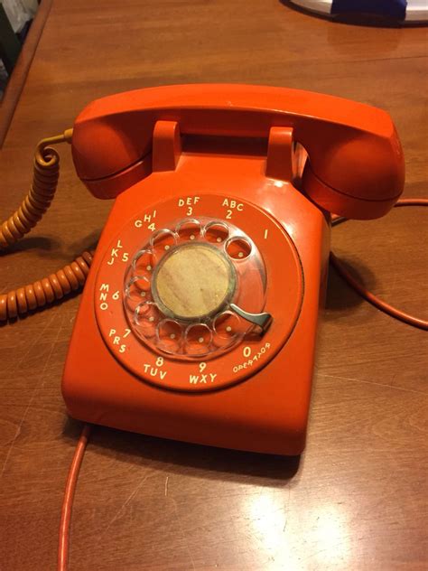 Super Way Out Retro Orange Rotary Phone Just A Pic Rotary Phone