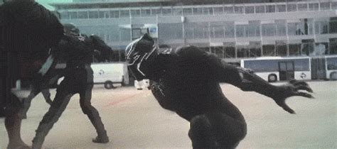 Captain america marvel comics airport fight scene marvel. Marvel's Black Panther - Movie Time Guru