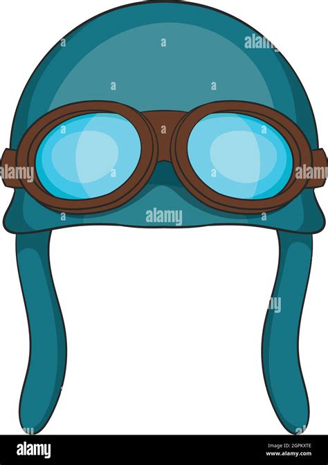 Aviation Helmet Icon Cartoon Style Stock Vector Image And Art Alamy