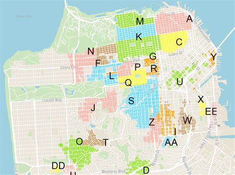 San Francisco Residential Parking Map Catha Daloris