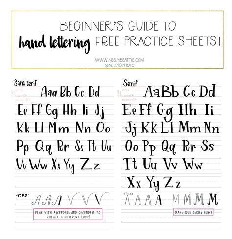 Beginners Guide To Hand Lettering And A Freebie Neely Beattie