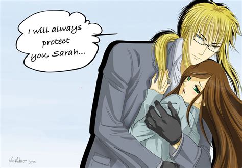 Jareth Teacher And Sarah Hug Protect By Aniyumexdeviantart