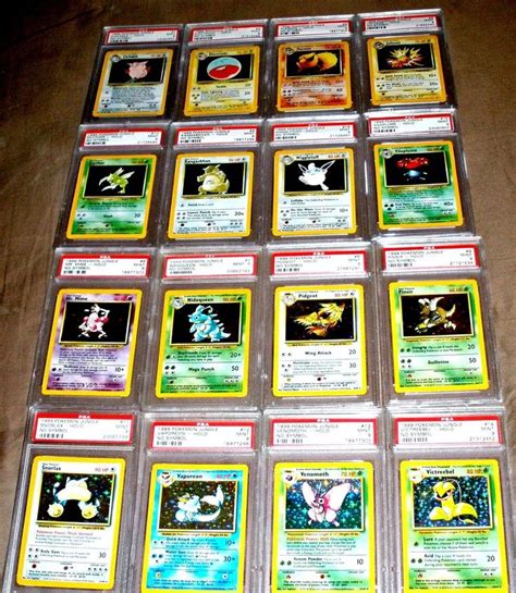 Maybe you would like to learn more about one of these? Pokemon 1999 JUNGLE NO SYMBOL LOGO HOLOFOIL ERROR 16 Card Set All PSA 9 Jolteon | Pokemon ...