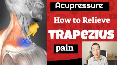 How To Relieve Trapezius Muscle Pain Instantly With Acupressure Youtube