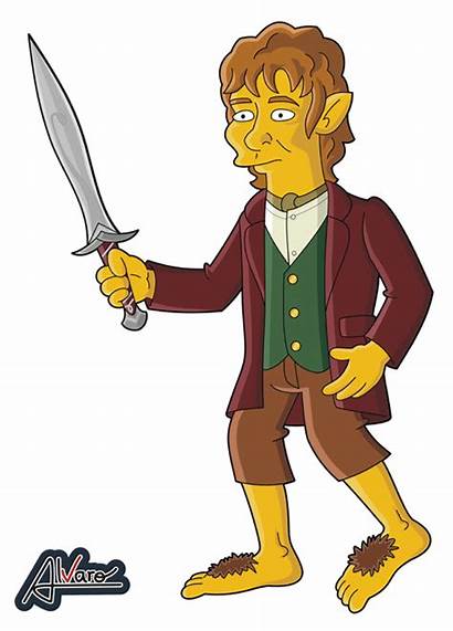 Simpsons Bilbo Baggins True North Characters Cartoon