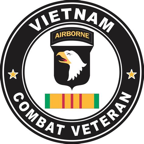 St Airborne Division Vietnam Combat Veteran Decal