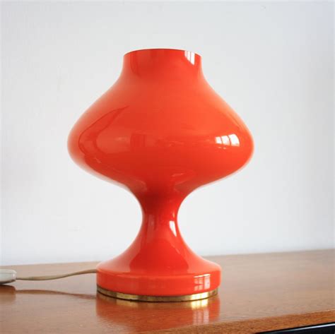 Orange Glass Lamp By Štěpán Tabery For Opp Jihlava 1970s 108123