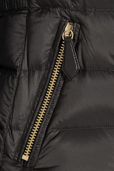 Burberry Leather Trimmed Quilted Shell Down Jacket Net A Portercom