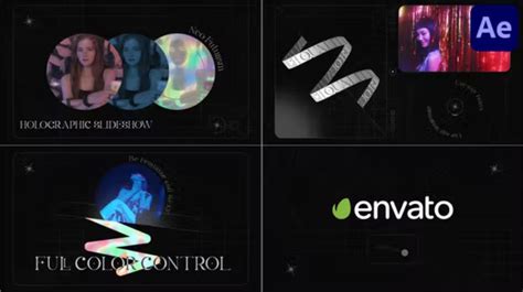 Videohive Holographic Slideshow For After Effects Intro Hd