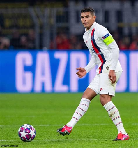 Thiago Silva Champions League Trophy : Chelsea target Thiago Silva was