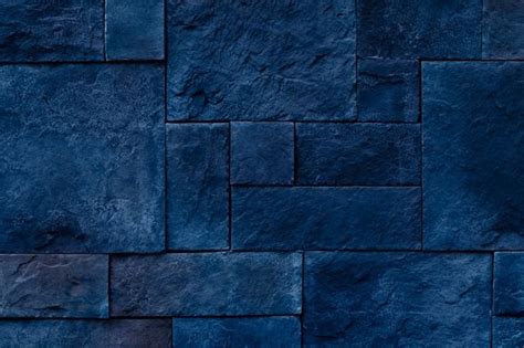 Premium Photo Dark Blue Stone Wall Background