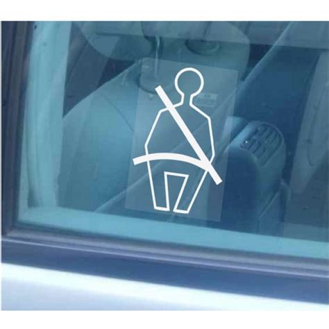 1 x seatbelt safety window stickers wear your seat belt warning car van truck coach lorry taxi