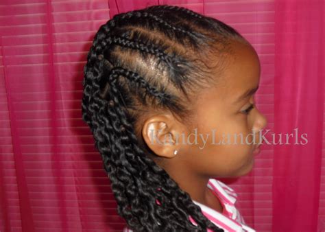 Half updo hairstyle in a particular look is achieved using corkscrew hair. Corkscrew Braids Hairstyles | Fade Haircut