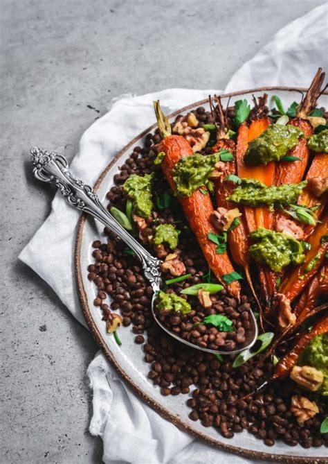Honey Roasted Carrot And Lentil Salad Rozas Gourmet