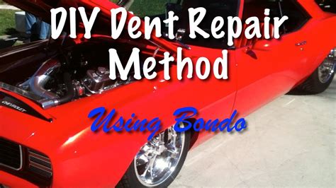 Diy Dent Repair How To Fix A Car Dent Using Bondo Youtube